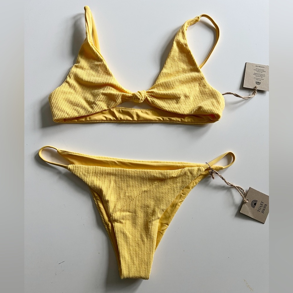 TOAST knot bikini top string bikini set
